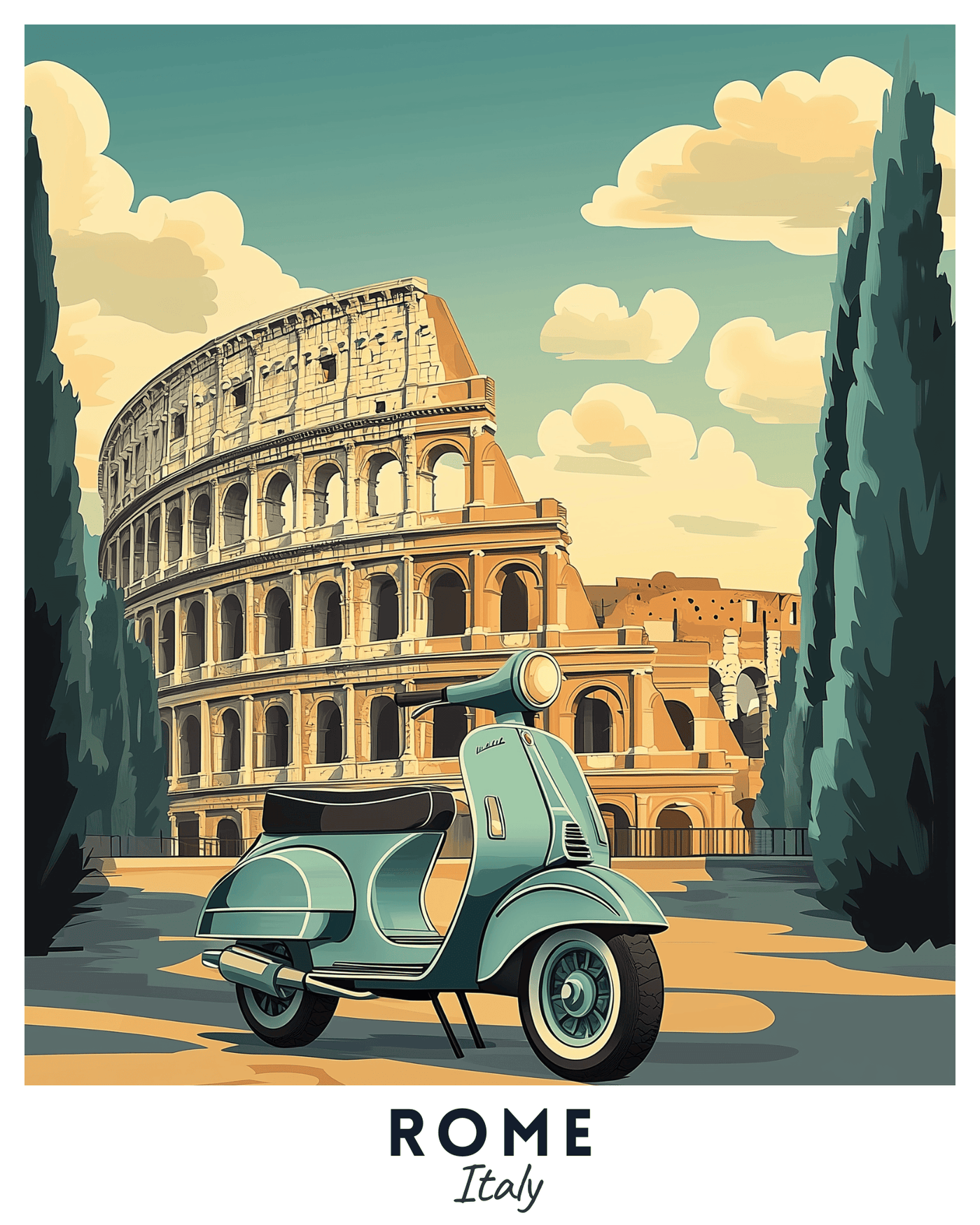 Rome Vespa