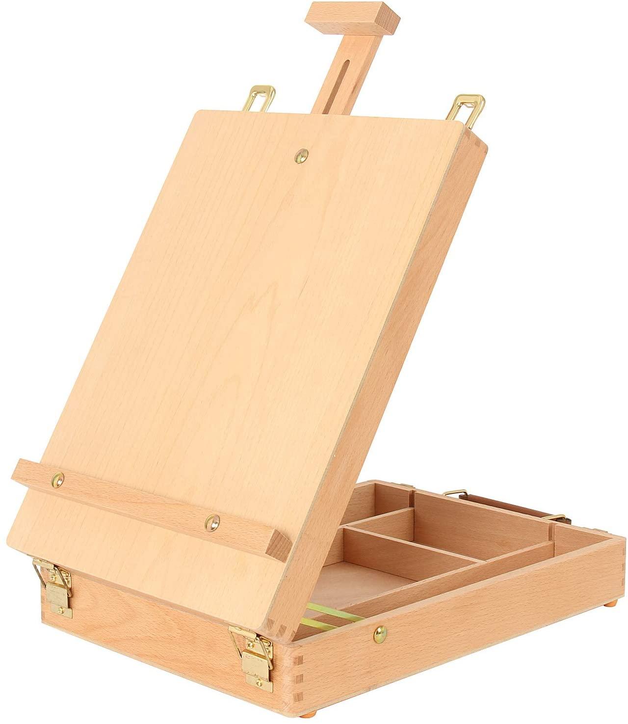 Wooden Desktop Easel & Storage Box