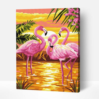 Flamingo at Sunset